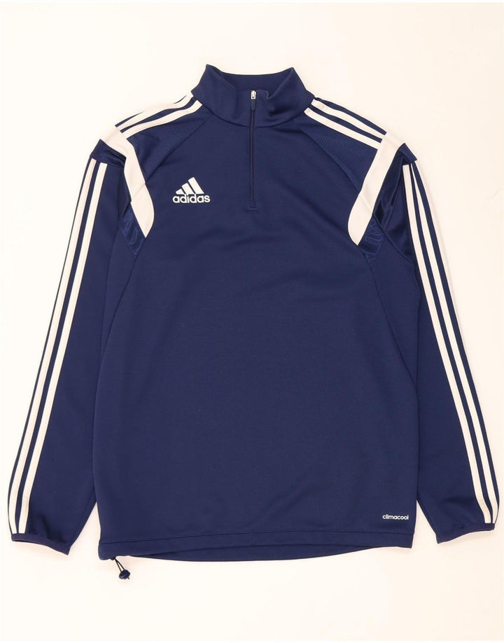 Adidas Ανδρική φόρμα πουλόβερ Climacool Top Medium Navy Blue Colourblock