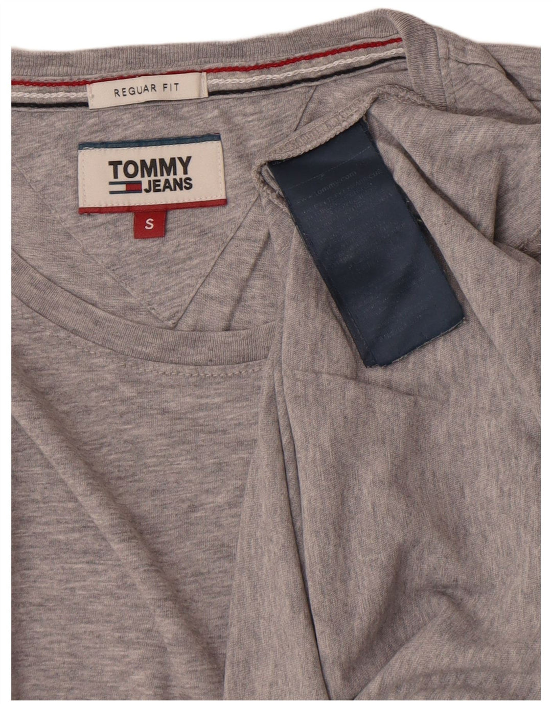Tommy Hilfiger Ανδρικό T-Shirt με κανονική εφαρμογή Τοπ μικρού γκρι βαμβακερό