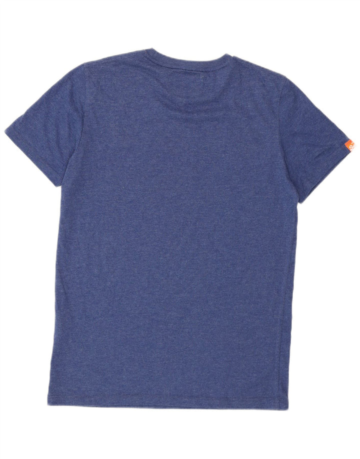 Ανδρικό T-Shirt Superdry Μπλουζάκι από μεσαίο μπλε βαμβακερό