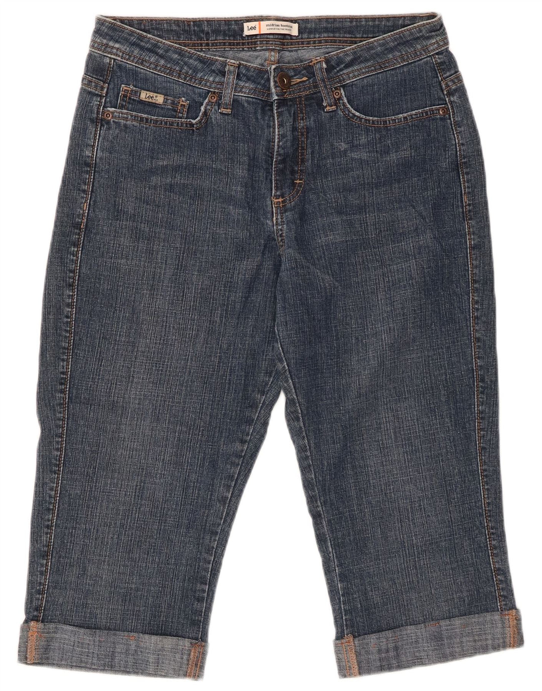 LEE Γυναικείο Ψηλόμεσο Τζιν Capri US 8 Medium W29 Μπλε βαμβακερό