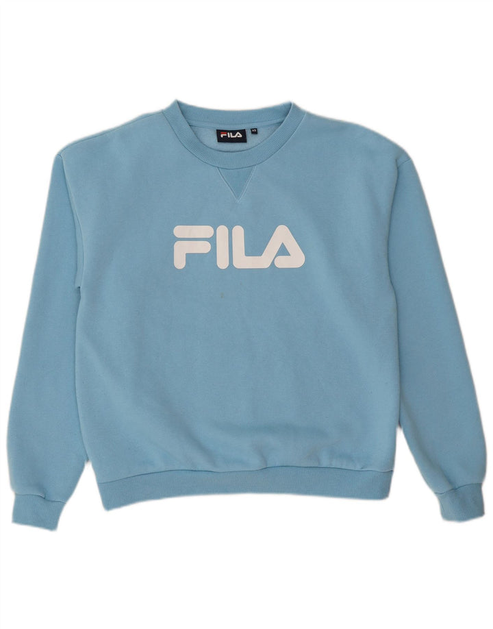 Ανδρικό γραφικό φούτερ Fila Jumper XS Blue Polyester