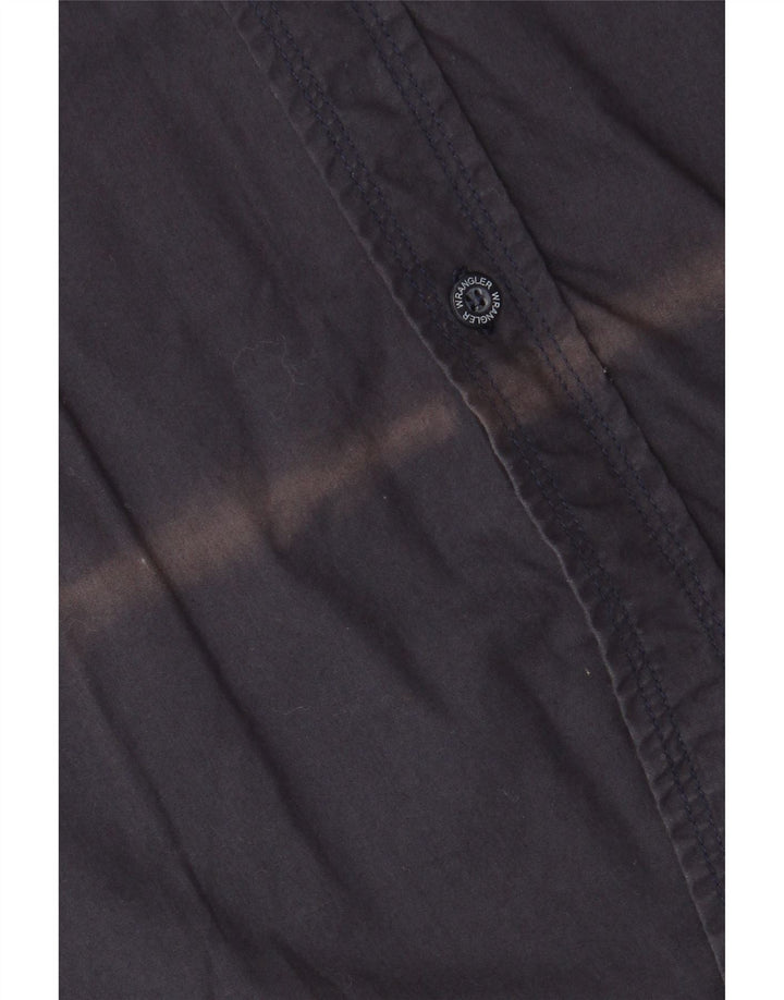 Ανδρικό κοντομάνικο πουκάμισο Wrangler 2XL Navy Blue βαμβακερό