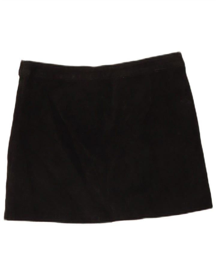 Pimkie Γυναικεία Suede Mini Φούστα IT 44 Medium W30 Μαύρο Δερμάτινο