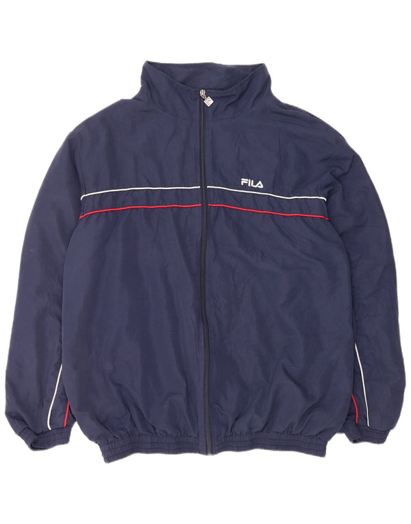 Ανδρική φόρμα Fila Top Jacket 2XL Navy Blue ριγέ πολυεστέρα Sports