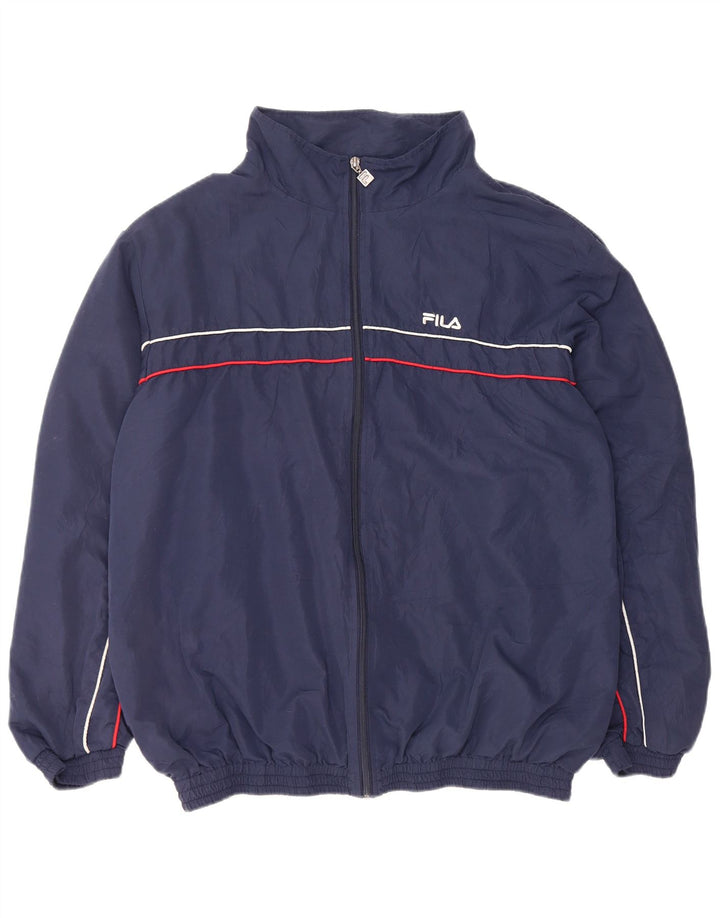 Ανδρική φόρμα Fila Top Jacket 2XL Navy Blue ριγέ πολυεστέρα Sports