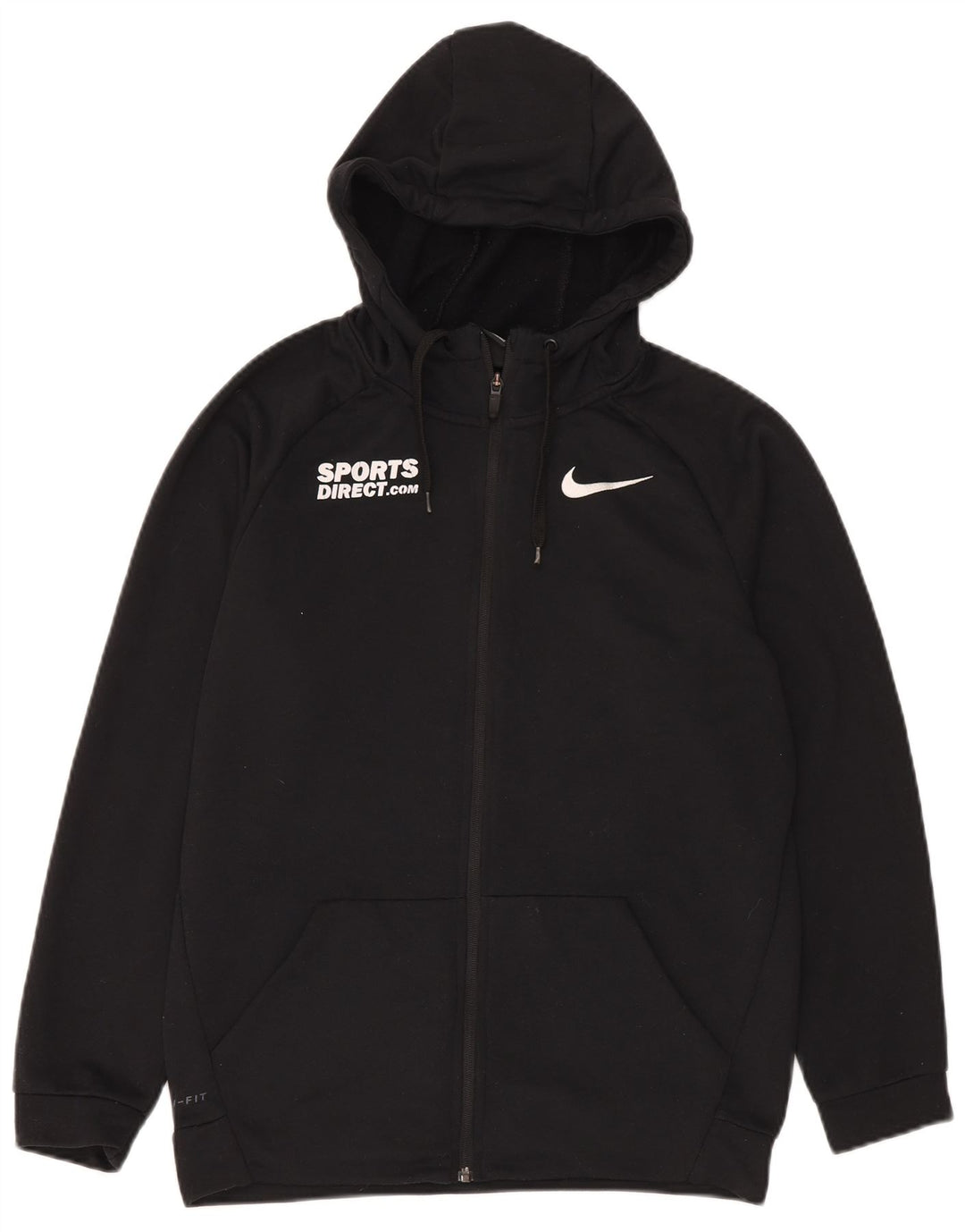 Ανδρικό πουλόβερ Nike με φερμουάρ με κουκούλα, μικρό μαύρο πολυεστέρα
