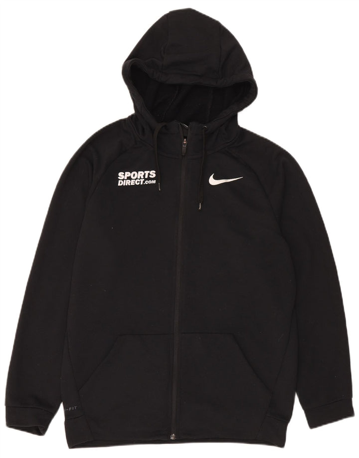 Ανδρικό πουλόβερ Nike με φερμουάρ με κουκούλα, μικρό μαύρο πολυεστέρα
