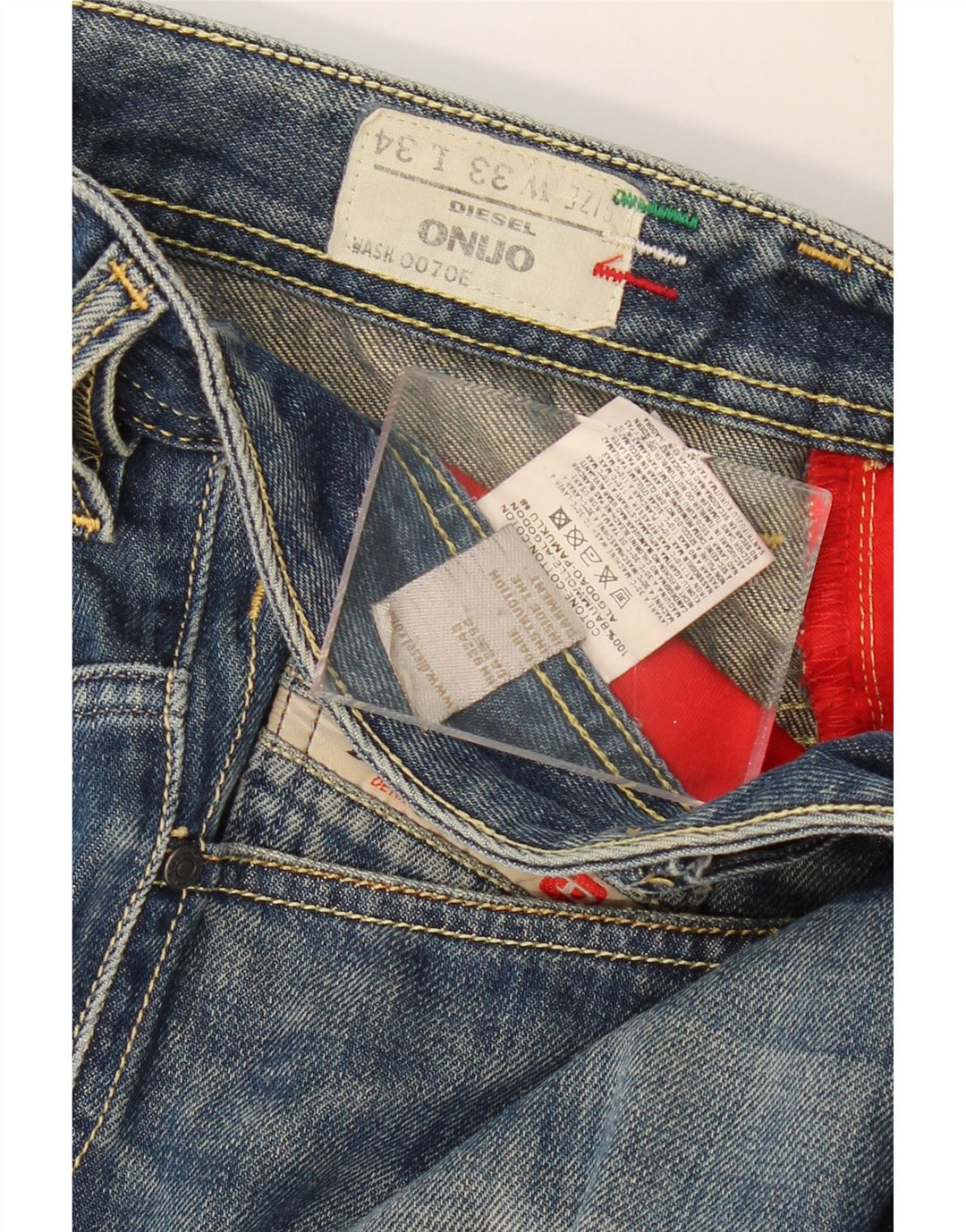 Ανδρικό τζιν σορτς Diesel Onijo W33 Βαμβακερό μεσαίο μπλε