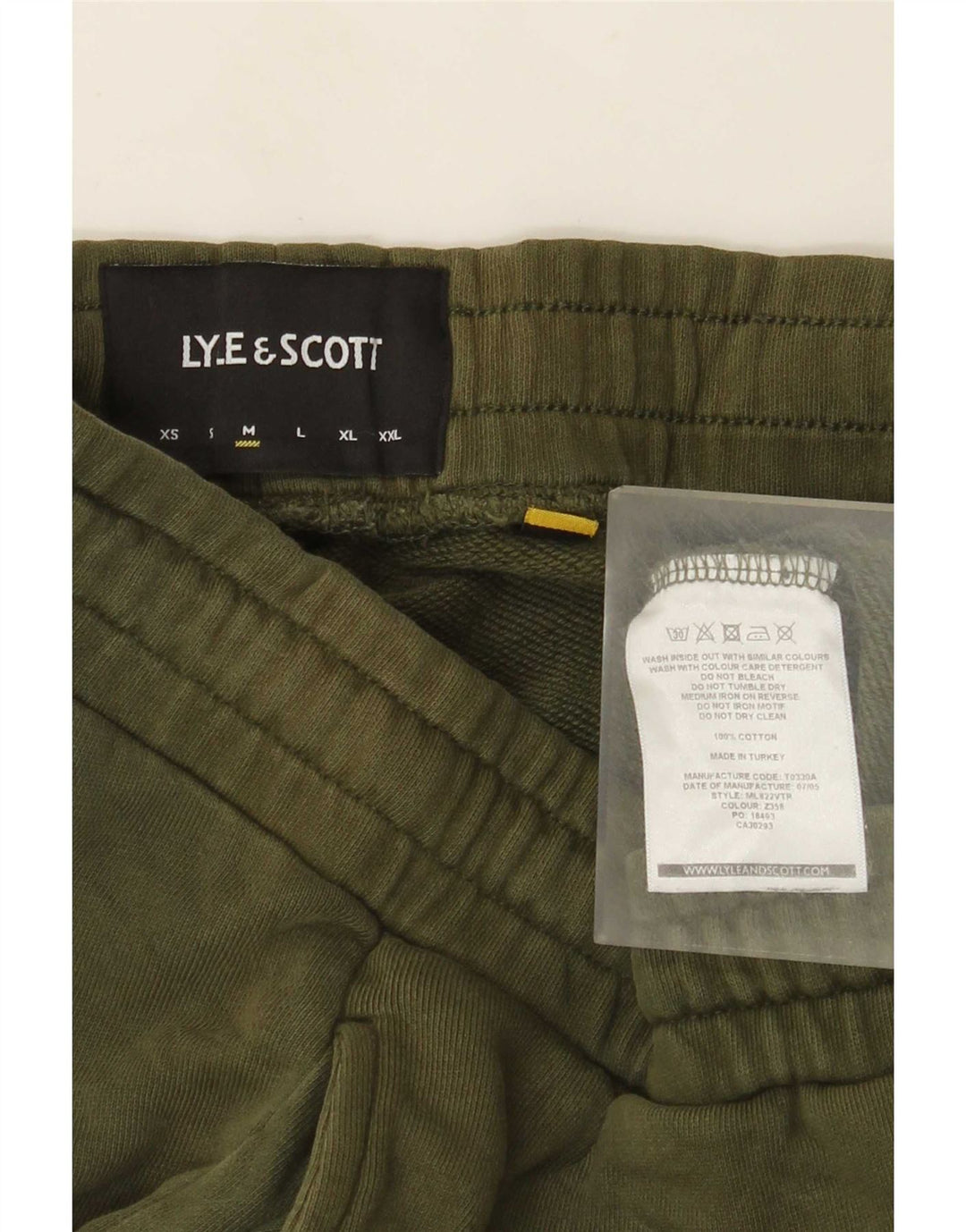 Lyle & Scott Ανδρική φόρμα παντελόνι Joggers Μεσαίο πράσινο βαμβακερό