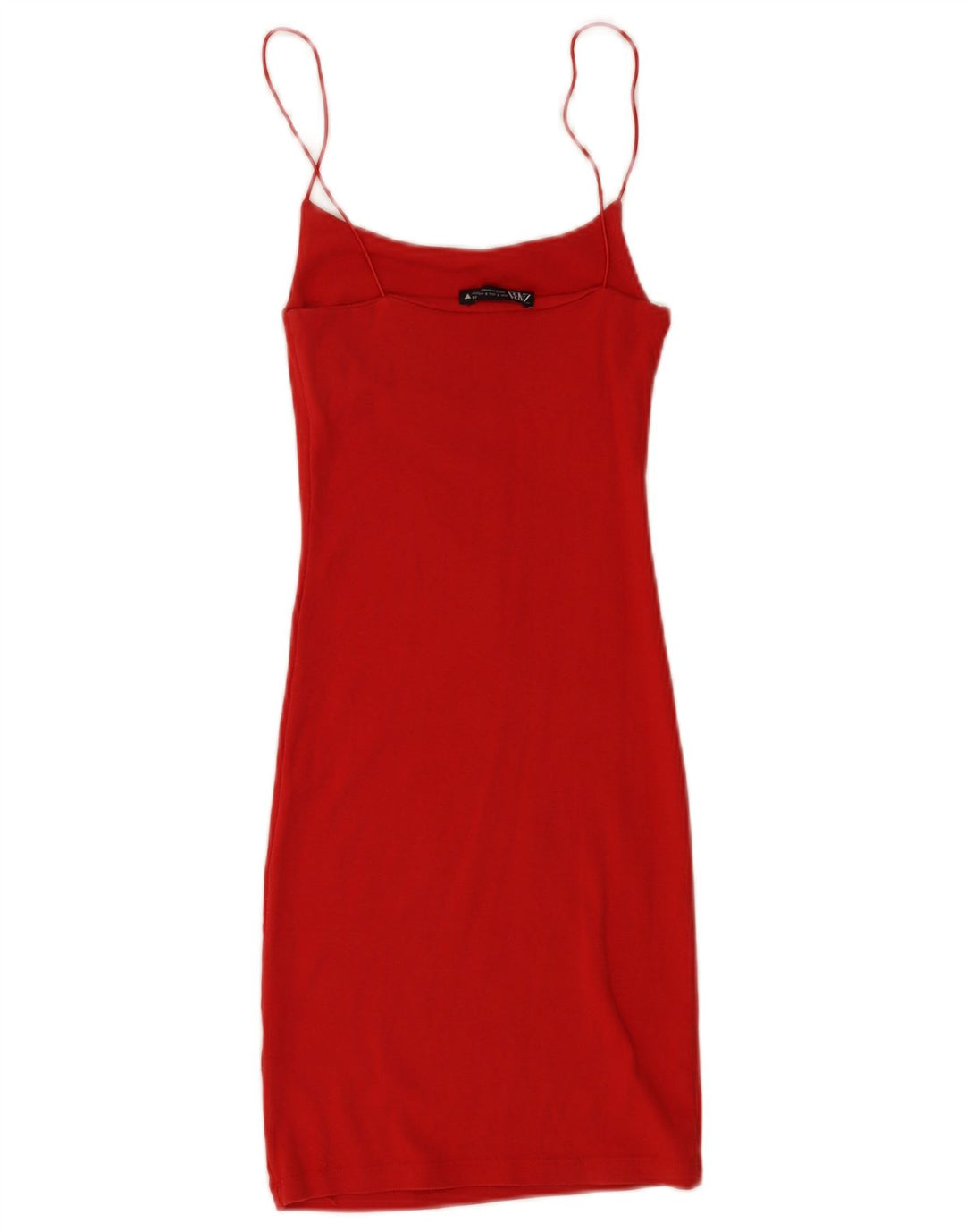 Zara Γυναικείο Sundress UK 8 Small Red Cotton