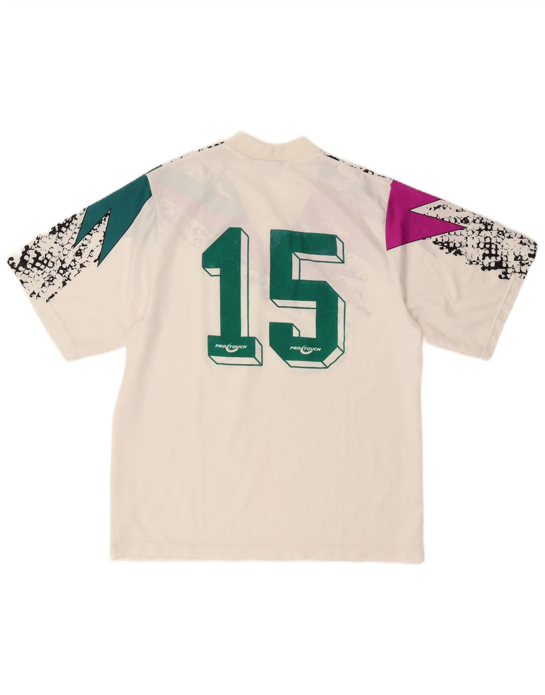 Ανδρικό γραφικό T-Shirt Pro Touch Top Large Off White Geometric Sports