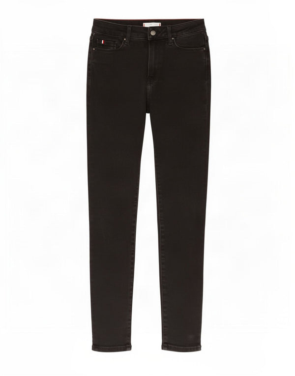 Tommy Hilfiger Womens Harlem Ultra Skinny Jeans W26 L28 Black Cotton