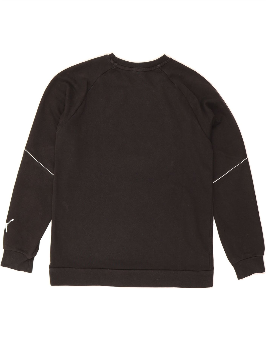 PUMA Boys Graphic Sweatshirt Jumper 13-14 Years Large Black Cotton Vintage Puma and Second-Hand Puma from Messina Hembry 