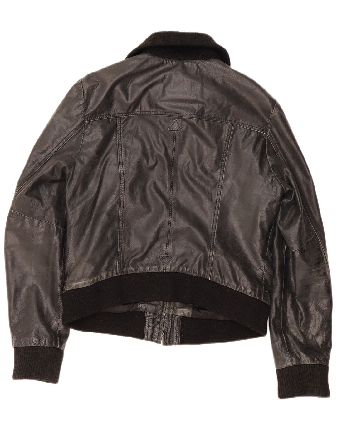 Vintage Boys Leather Jacket 13-14 Years XL Μαύρο Δερμάτινο