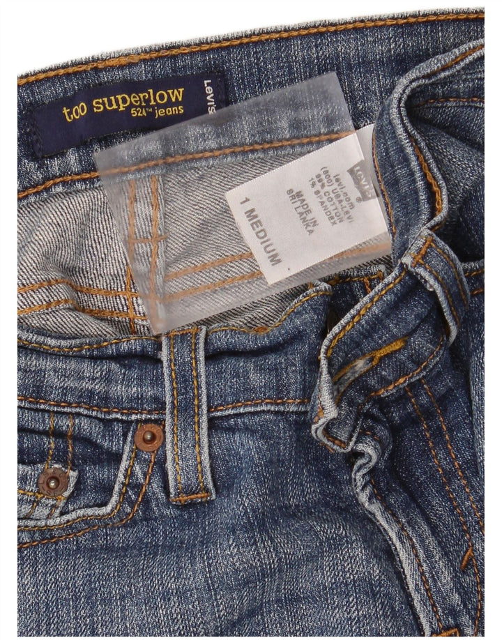 LEVI'S Γυναικείο 524 Too Superlow Skinny Jeans US 1 XS W28 L32 Μπλε βαμβακερό