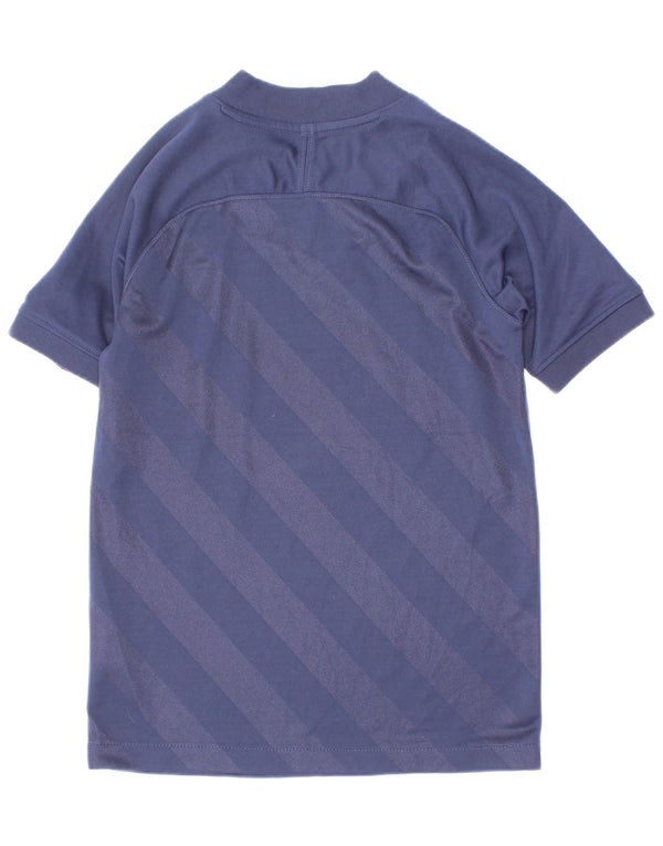 T-shirt Nike Boys Dri Fit Top 6-7 ετών XS Navy Blue ριγέ πολυεστέρας