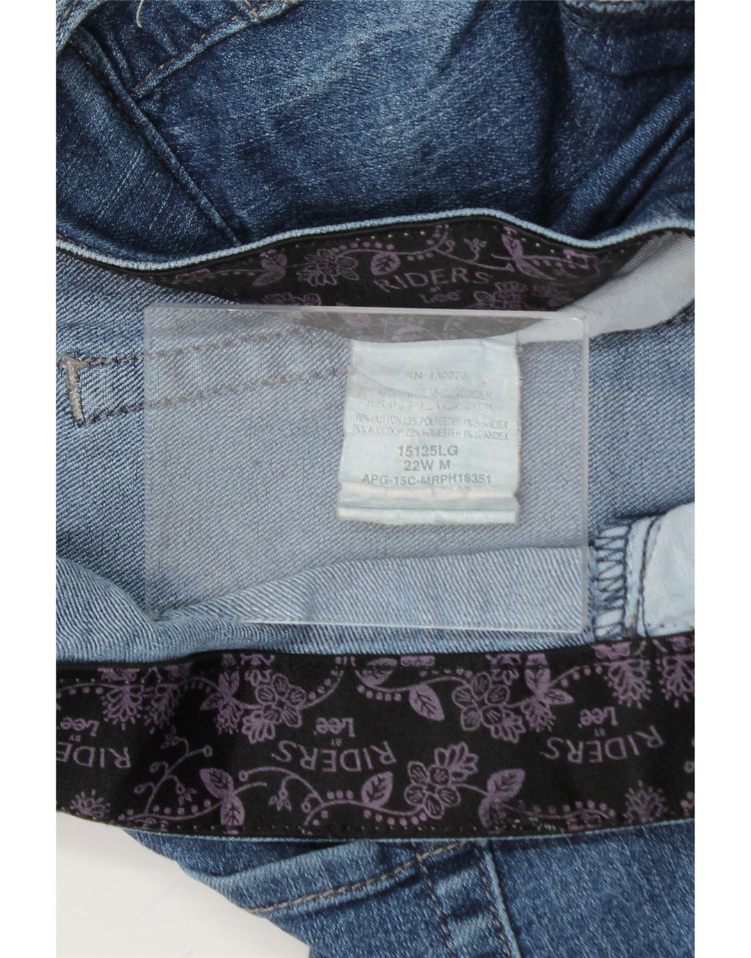 LEE Womens Capri Jeans US 22 3XL W44 L20  Blue Polyester Vintage Lee and Second-Hand Lee from Messina Hembry 