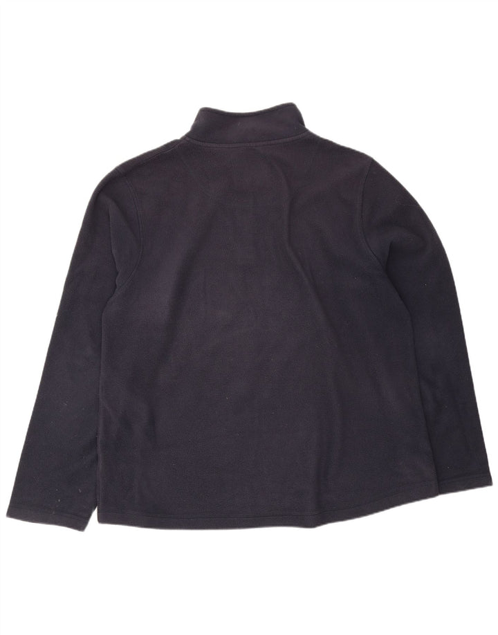 Weird Fish Mens Zip Fleece Jumper 2XL Navy Blue Polyester