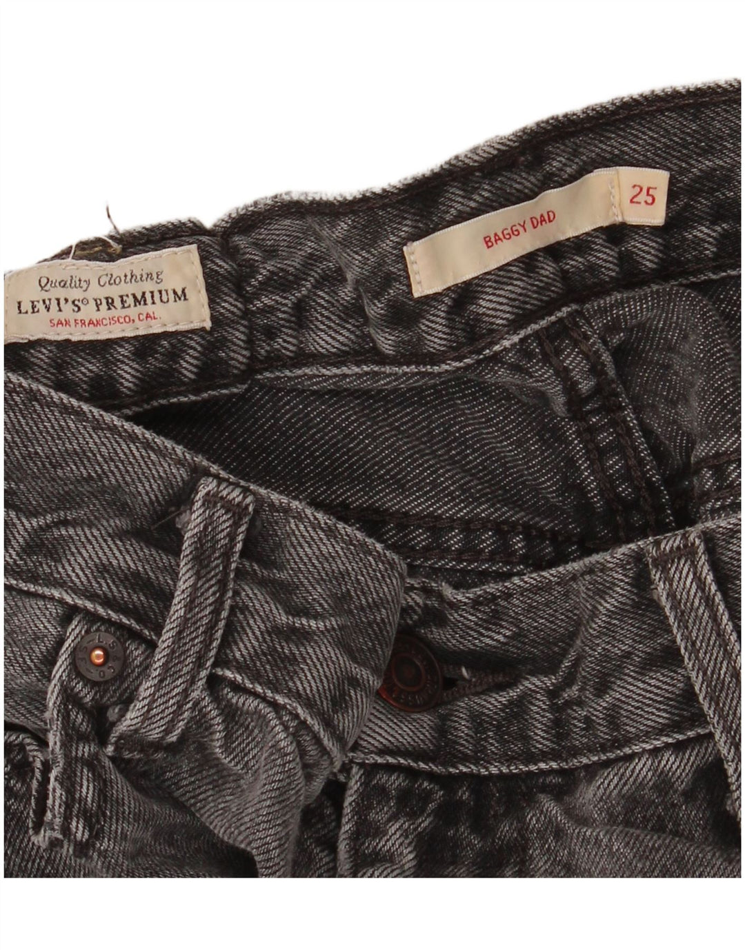LEVI'S Γυναικείο Baggy Dad Loose Jeans W25 L28 Γκρι
