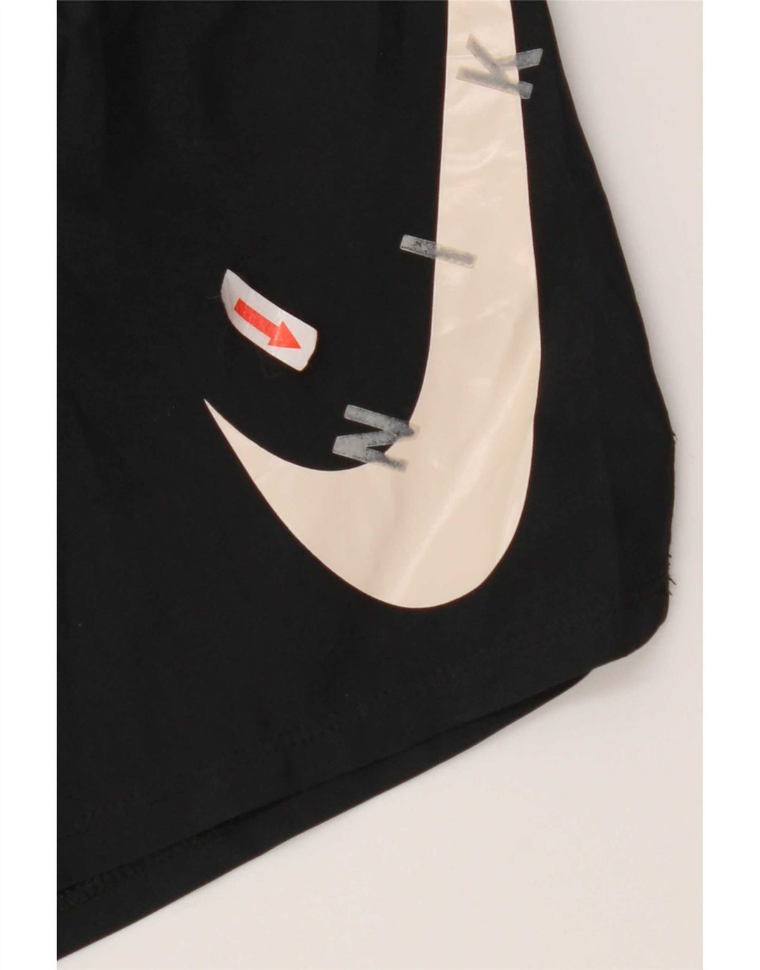 Γυναικείο αθλητικό σορτς Nike με γραφικό Dri Fit UK 14 μεσαίο μαύρο πολυεστέρα