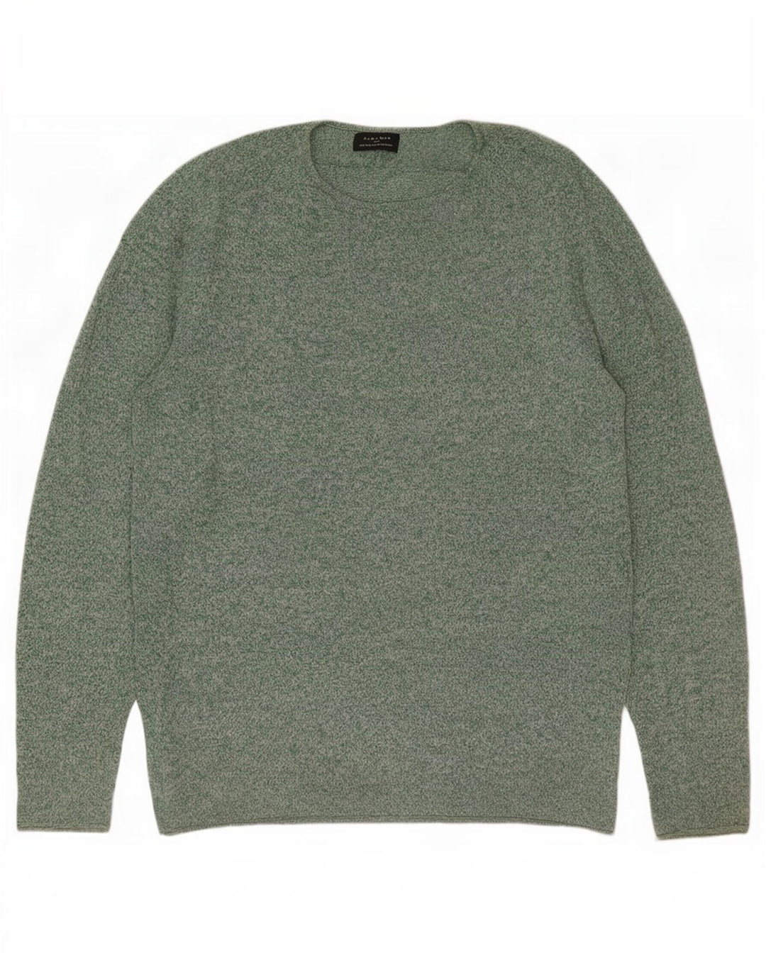 Ανδρικό πουλόβερ Zara Boat Neck Jumper Μεγάλο Πράσινο Flecked
