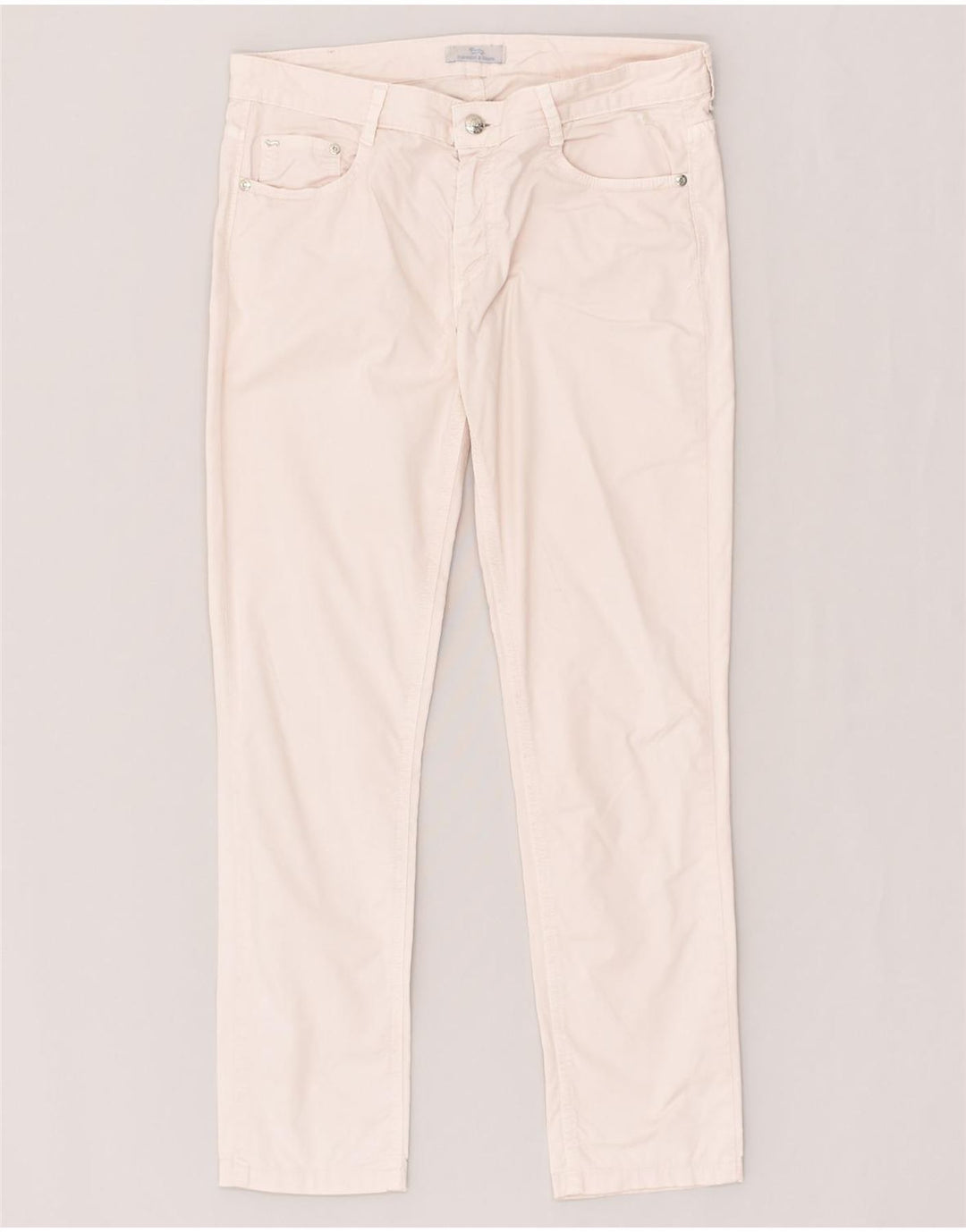 HARMONT & BLAINE Womens Slim Casual Trousers IT 44 Medium W30 L28 White | Vintage Harmont & Blaine | Thrift | Second-Hand Harmont & Blaine | Used Clothing | Messina Hembry 