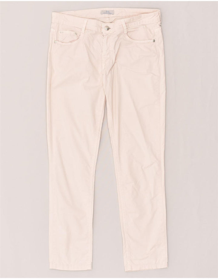 HARMONT & BLAINE Womens Slim Casual Trousers IT 44 Medium W30 L28 White | Vintage Harmont & Blaine | Thrift | Second-Hand Harmont & Blaine | Used Clothing | Messina Hembry 