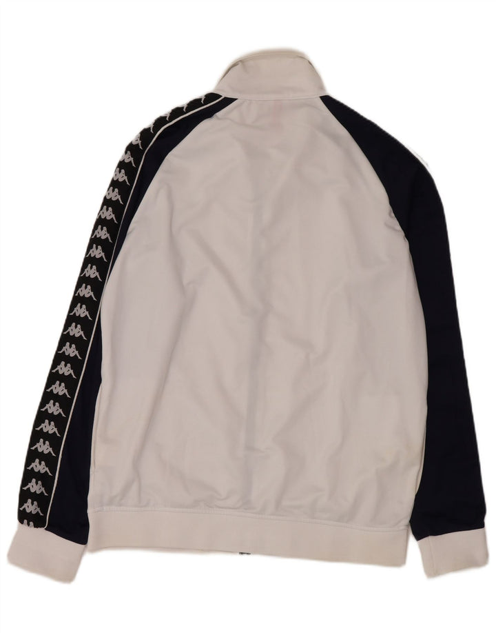 Ανδρική φόρμα γραφικής Kappa Top Jacket XL White Colourblock Polyester
