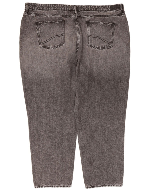 Fat Face Γυναικείο Mom Jean Cropped Jeans UK 22 3XL W44 L27 Γκρι βαμβακερό