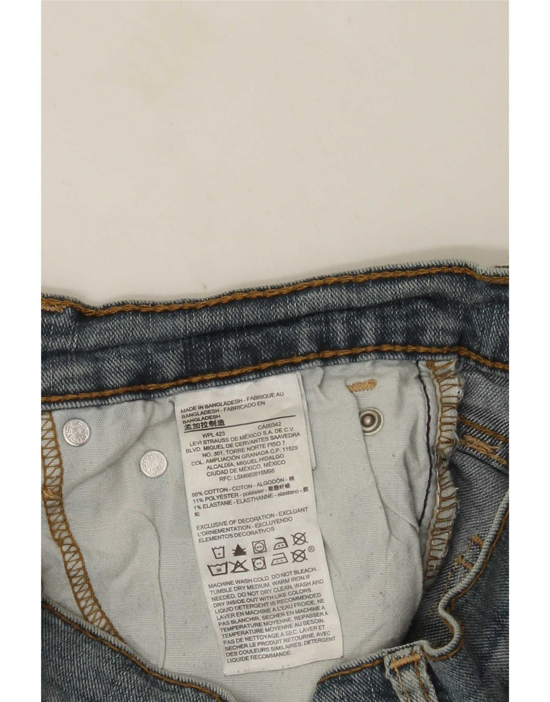 Ανδρικό τζιν Levi's Denizen Straight W30 L30 Blue Cotton