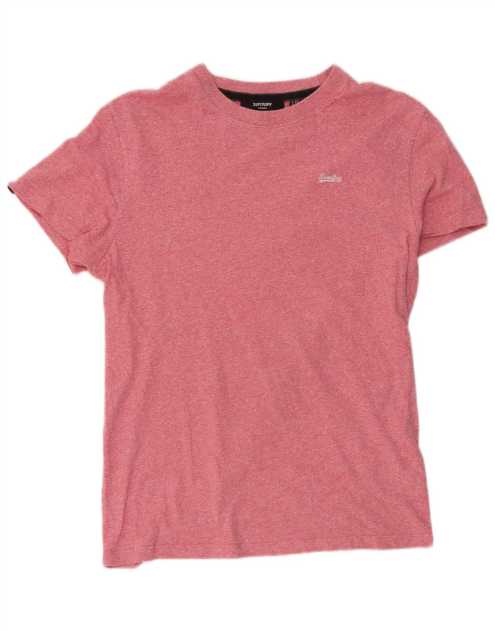 Ανδρικό T-Shirt Superdry Top Βαμβακερό μεσαίο ροζ φλύκταινας