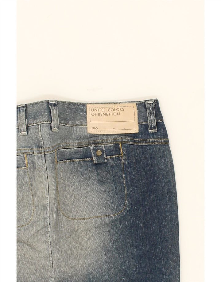 BENETTON Womens Denim Skirt IT 42 Medium W32 Blue Vintage Benetton and Second-Hand Benetton from Messina Hembry 