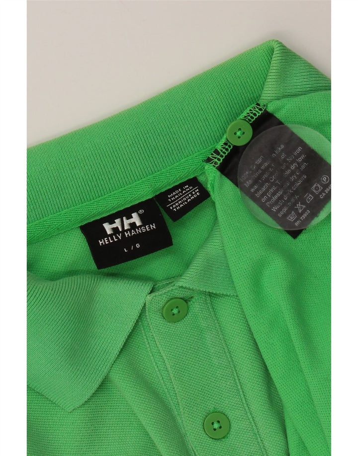 Helly Hansen Ανδρικό Πόλο Μπλουζάκι Μεγάλο Πράσινο Βαμβακερό