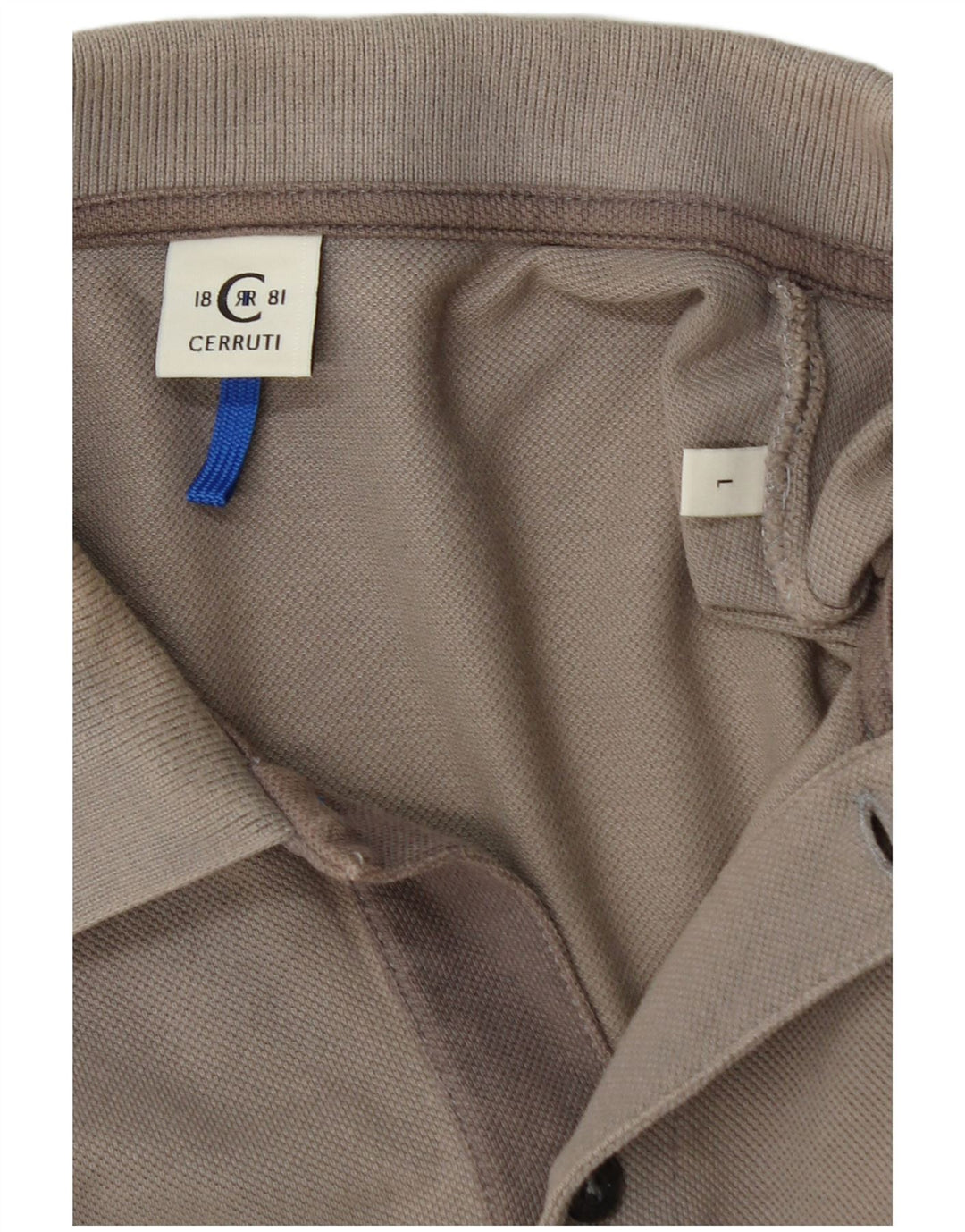 CERRUTI 1881 Ανδρικό πουκάμισο γραφικό πόλο μεγάλο γκρι βαμβακερό