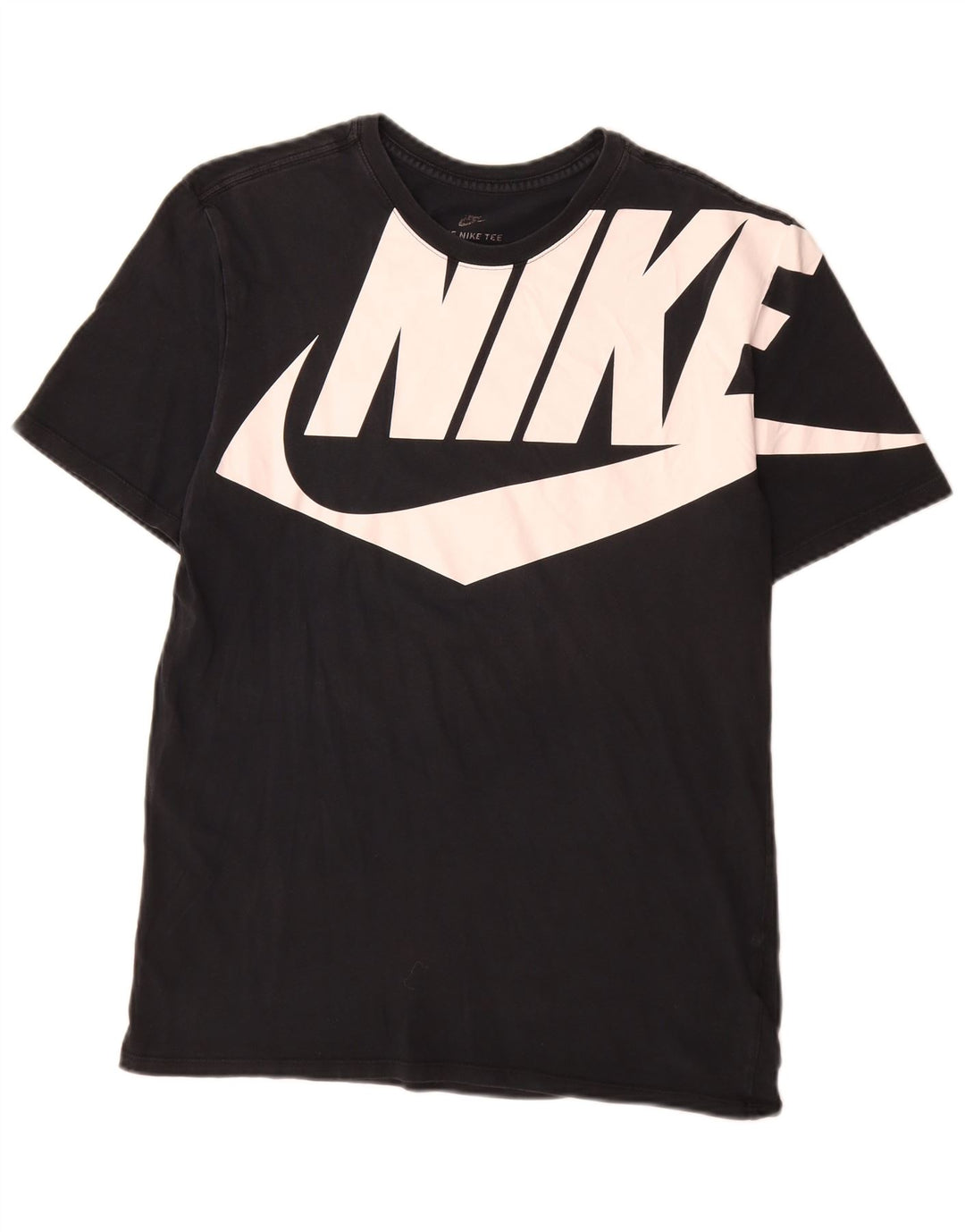 Ανδρικό γραφικό μπλουζάκι Nike, μεσαίο μαύρο βαμβακερό