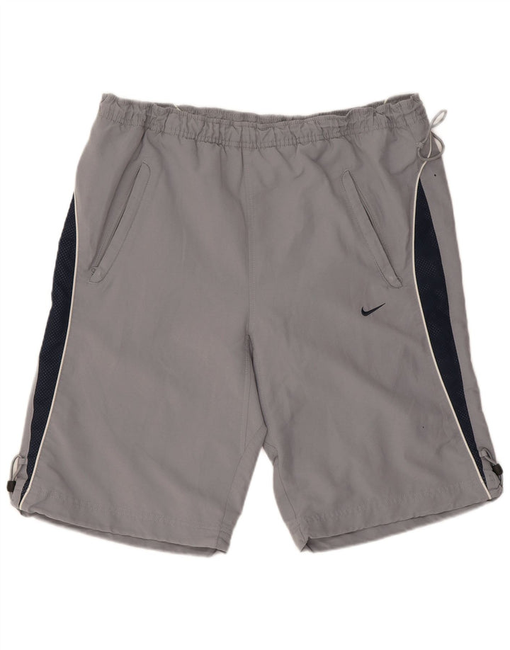Ανδρικό αθλητικό σορτς Nike UK 31/33 μεσαίου γκρι πολυεστέρας