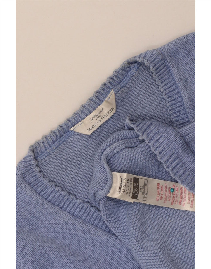 MARKS & SPENCER Γυναικείο πουλόβερ St. Michael Cardigan UK 12 Medium Blue