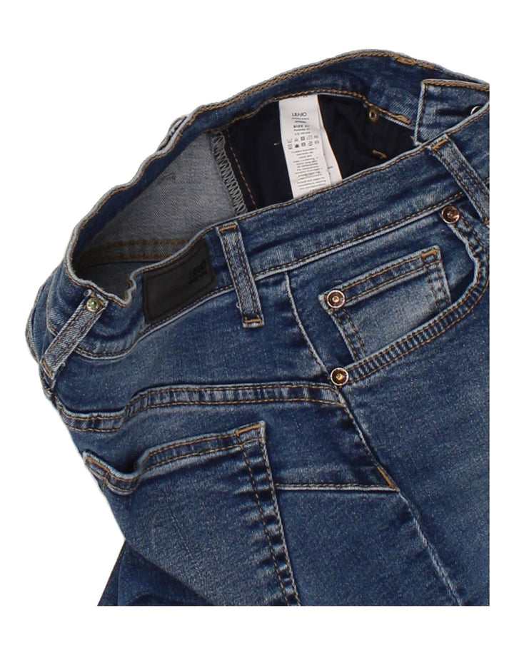 LIU JO Womens Slim Jeans W27 L25 Navy Blue Polyester Vintage Liu Jo and Second-Hand Liu Jo from Messina Hembry 