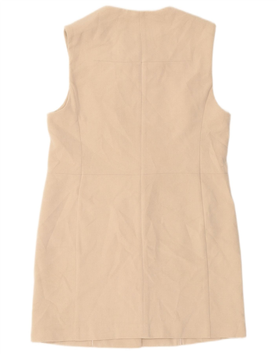 Marks & Spencer Γυναικείο αμάνικο σακάκι μακρόστενο UK 10 Small Beige