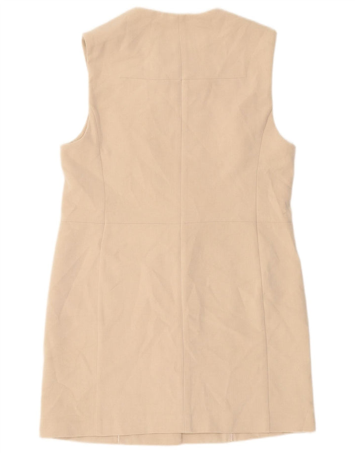 Marks & Spencer Γυναικείο αμάνικο σακάκι μακρόστενο UK 10 Small Beige