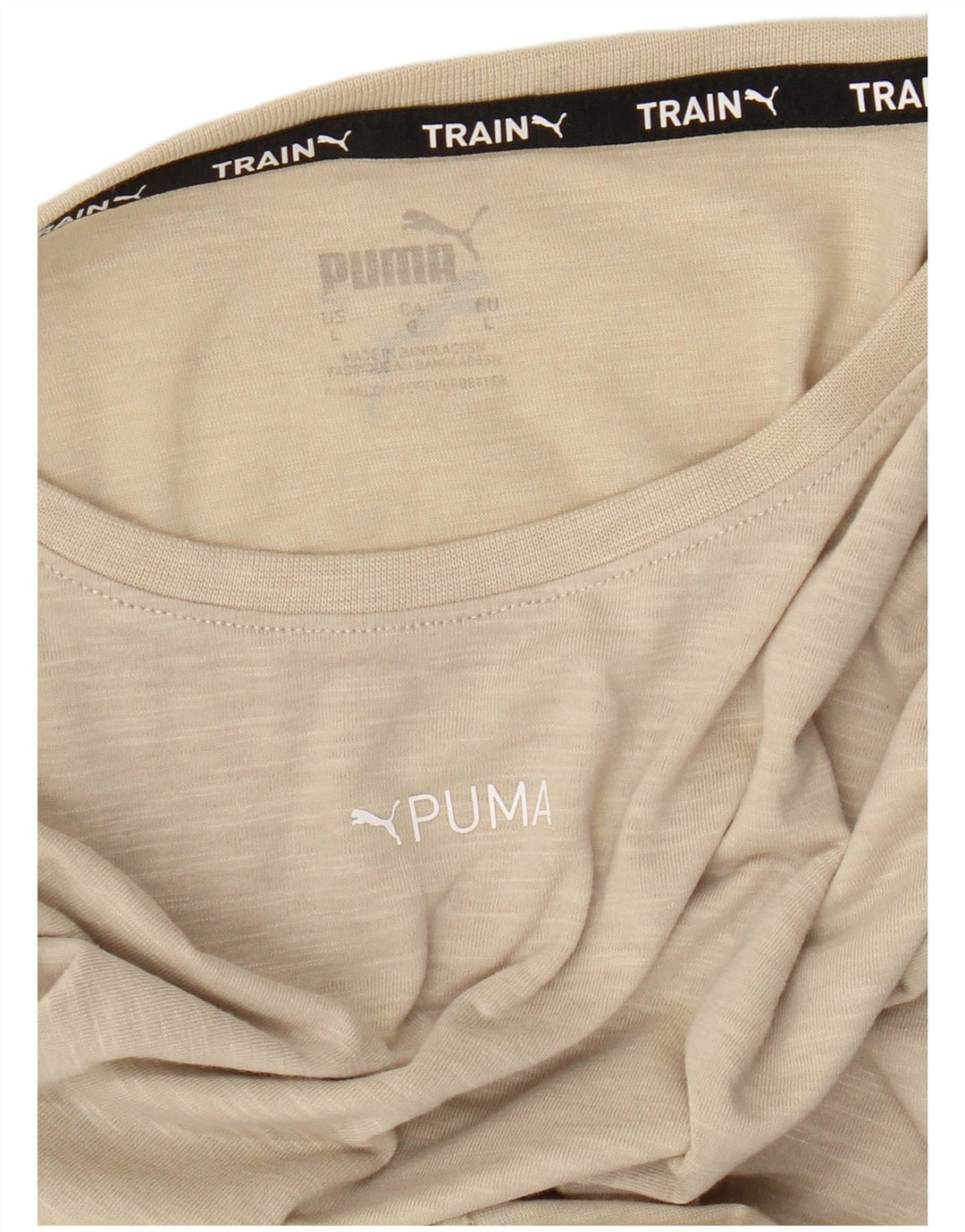 Ανδρικό T-Shirt Puma Top Large Beige Flecked