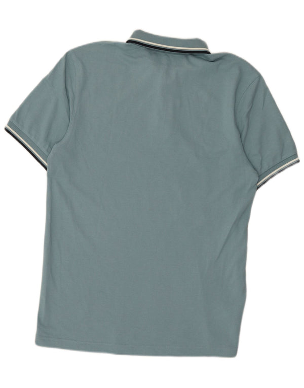 Fred Perry Ανδρικό πουκάμισο πόλο με μεσαίο μπλε βαμβακερό ριγέ