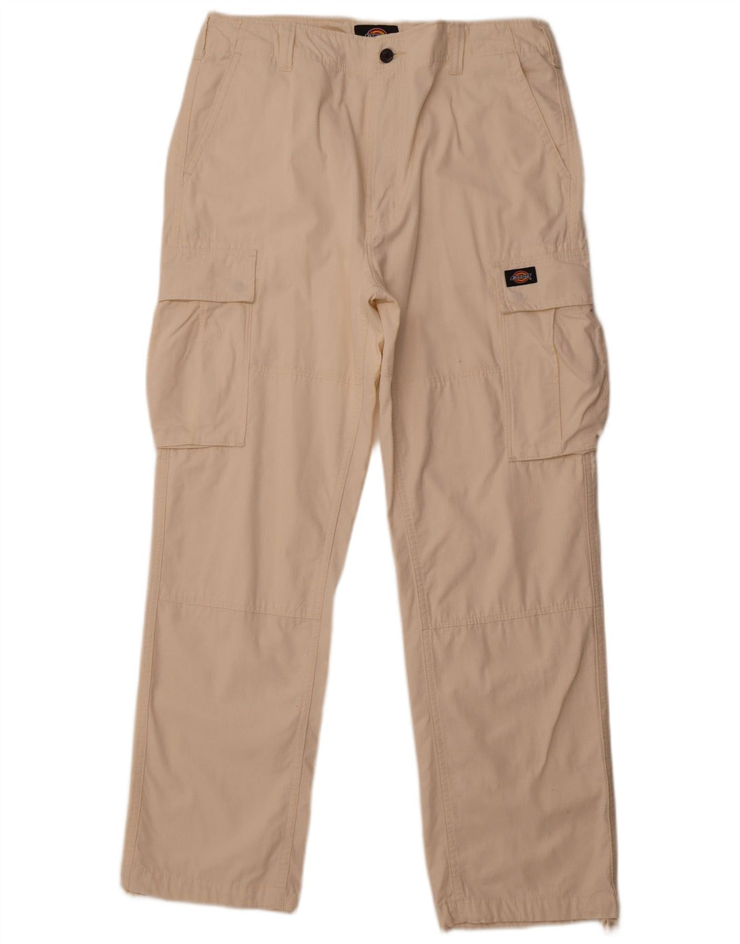 DICKIES Ανδρικό ίσιο παντελόνι Cargo W34 L32 από λευκό βαμβακερό
