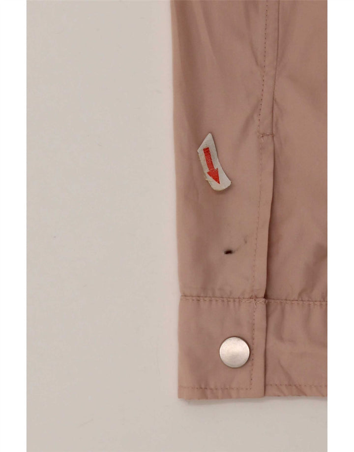 Zara Γυναικείο μπουφάν βροχής με κουκούλα UK 14 Medium Pink Polyester