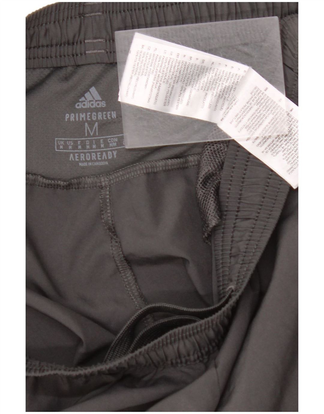 Ανδρικό αθλητικό σορτς ADIDAS από μεσαίο μαύρο πολυεστέρα