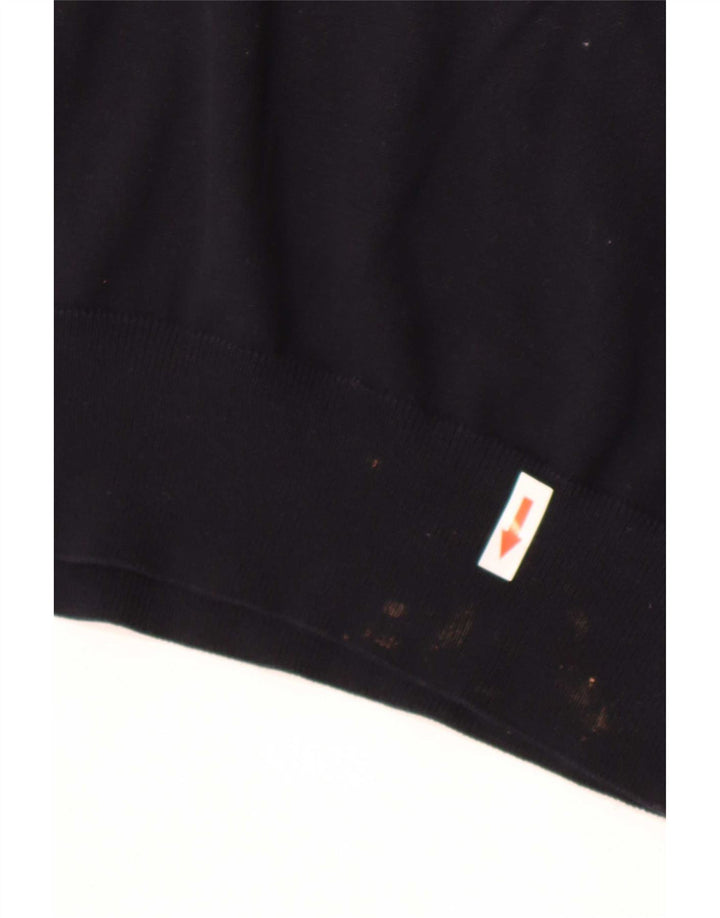 Ανδρικό πουλόβερ Hugo Boss Regular Fit Crew Neck Jumper Μεσαίο μαύρο βαμβακερό