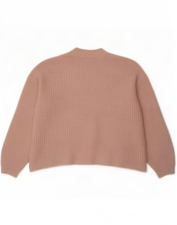 Marks & Spencer Γυναικείο πουλόβερ υπερμεγέθη Crew Neck Jumper UK 14 Medium Pink