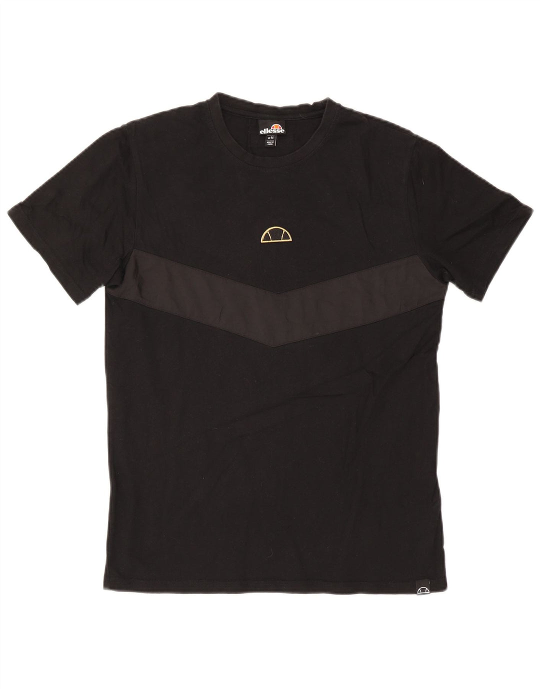 Ανδρικό γραφικό T-Shirt Ellesse Top Medium Black Colourblock