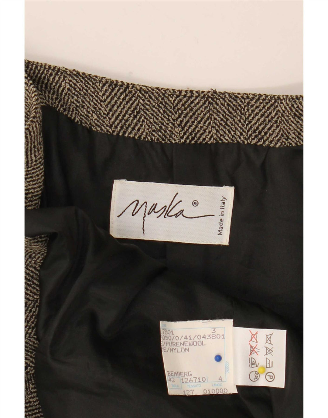 Maska Γυναικείο Μπουφάν Blazer Διπλό στήθος IT 42 Μεσαίο Γκρι Ψαροκόκκαλο