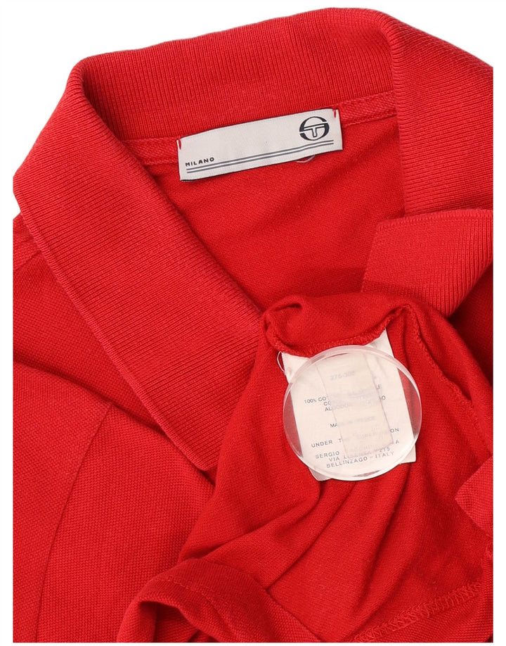 Sergio Tacchini Ανδρικό πουκάμισο πόλο IT 50 Μεσαίο κόκκινο βαμβακερό